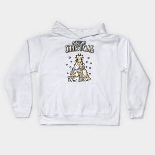 Meowy Christmas Kids Hoodie